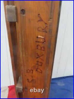 ONE OF A KIND ANTIQUE OLD VINTAGE ENGLISH WOODEN SLEDGE SKI LODGE CHALET 87cm