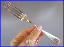 Old English Cutlery Set/Canteen. Silver Plated & Faux Bone. Spoons Forks. VTG