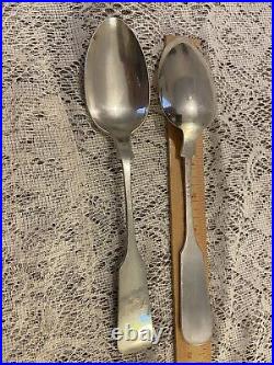Old English Tipt Gorham Sterling Silver Serving Spoon 9Antique Hallmark Vintage