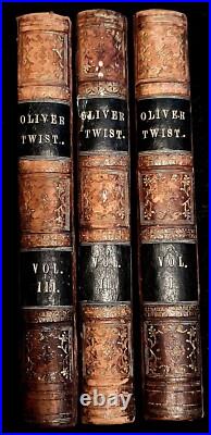 Oliver Twist Real Second Edition 1839 Charles Dickens Vintage Antique Rare Book