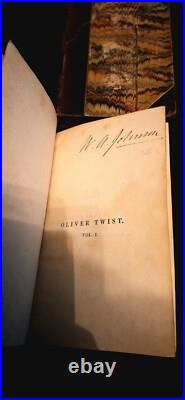 Oliver Twist Real Second Edition 1839 Charles Dickens Vintage Antique Rare Book