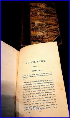 Oliver Twist Real Second Edition 1839 Charles Dickens Vintage Antique Rare Book