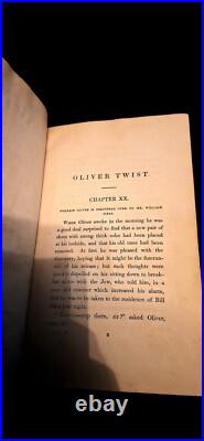 Oliver Twist Real Second Edition 1839 Charles Dickens Vintage Antique Rare Book