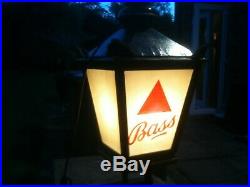 Original Antique Retro Vintage BASS Pub Light Lantern Fixture Fitting Mancave