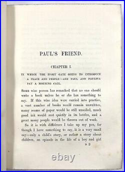 PAUL'S FRIEND by Stella Austin (Hardback, 1889) Illustrated, Antique, Vintage
