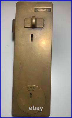 PYX PATENT penny operated public toilet door lock No Keys (2)
