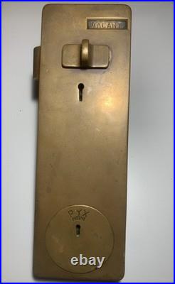 PYX PATENT penny operated public toilet door lock No Keys (2)