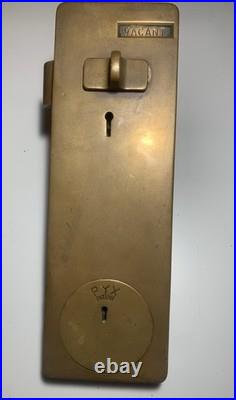 PYX PATENT penny operated public toilet door lock No Keys (2)