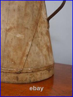 Pair Antique Vintage Country House Faux Wooden Water jugs, English c1890