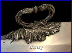 Pair Antique/Vintage Victorian English Silver Meat Dome Wall Planters Sconces