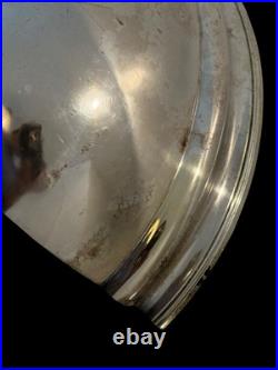 Pair Antique/Vintage Victorian English Silver Meat Dome Wall Planters Sconces