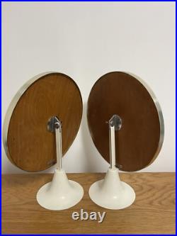 Pair Of English Mid Century Vintage Antique Round Mirrors Durlston Designs 60s