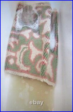 Pair Vintage English Swedish Wool Rya Rug Runner. Great Hearth Bedside Mat Rug