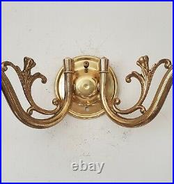 Pair of Solid Brass Christopher Wray Vintage English Wall Lights