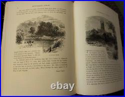 Picturesque Europe vintage antique book 1885 classic steel engravings English