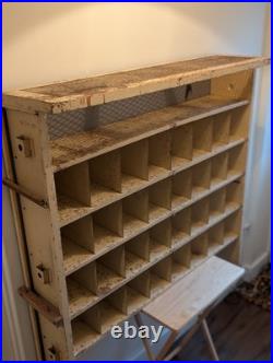 Pigeon Hole Habadashery Royal Mail Sorter Metal Vintage