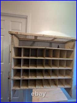 Pigeon Hole Habadashery Royal Mail Sorter Metal Vintage