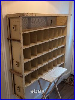Pigeon Hole Habadashery Royal Mail Sorter Metal Vintage