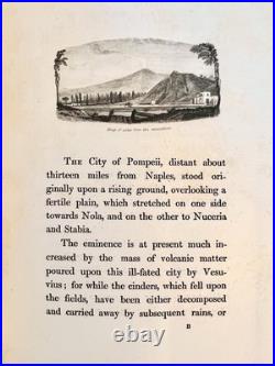 Pompeiana by Sir William Gell, 2nd Edition, 1821. Antique, Vintage History Book