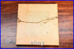 Preppy Antique English School Framed Crest Patch Armorial Coat of Arms Wall Art