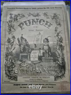 Punch Magazines & Posters Bundle 1800s Antique Vintage