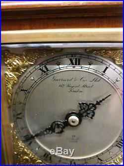 Quality English Vintage Garrard 8 Day Mantle Clock with Elliott Movement