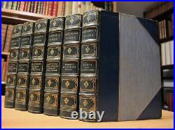 RALPH WALDO EMERSON Philosophy Antique Leather Bound Book Set Fine Bindings vtg