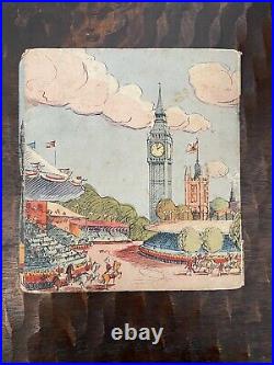 RARE 1953 Vintage Double Tunnel Book Diorama PeepShow Queen Elizabeth II Antique