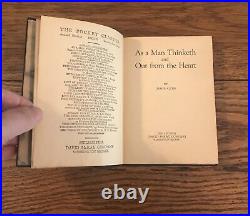 RARE HTF 1890 Antique Vintage As a Man Thinketh book by James Allen