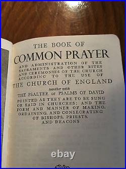 RARE VINTAGE ANTIQUE' Book of Common Prayer' Church of England