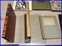 RUBAIYAT OF OMAR KHAYYAM 14 Book Antique Vintage Lot See Pics