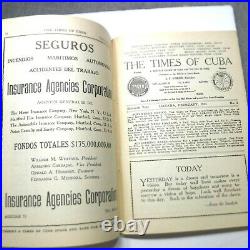 Rare 1922-23 Antique CUBA Vintage The Times of CUBA Book Publication CASINO