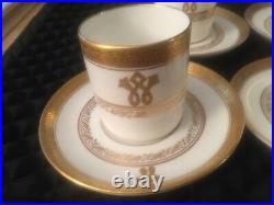Rare (4) Tiffany & Co Vintage Demitasse Cups & Saucers By Coalport (english)