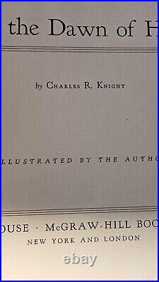 Rare Antique Before The Dawn Of History Charles Knight Hardcover Book Vintage