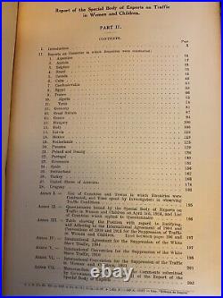Rare Antique League Of Nations Traffic In Women And Children Geneva 1929 Report
