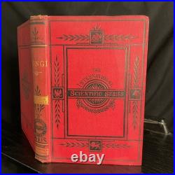 Rare Antique Vintage Decorative Science Book 1883 Fungi Appleton Co ISS