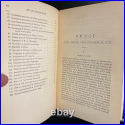 Rare Antique Vintage Decorative Science Book 1883 Fungi Appleton Co ISS