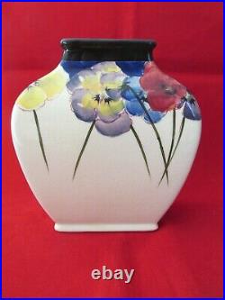 Rare Antique / Vintage Royal Doulton Pansy Vase Unusual Shape