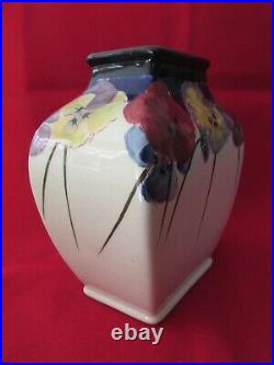 Rare Antique / Vintage Royal Doulton Pansy Vase Unusual Shape