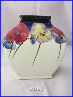 Rare Antique / Vintage Royal Doulton Pansy Vase Unusual Shape