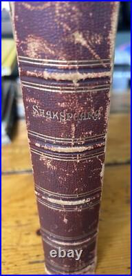 Rare Vintage 1880s WORKS OF SHAKSPEARE Life, Glossary, Etc. Antique SHAKESPEARE