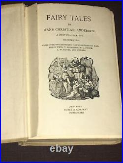 Rare Vintage 1884 Hans Anderson's Fairy Tales Profusely Illustrated Antique Book