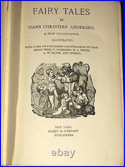 Rare Vintage 1884 Hans Anderson's Fairy Tales Profusely Illustrated Antique Book