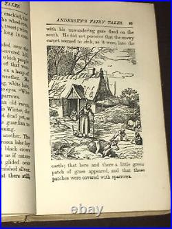 Rare Vintage 1884 Hans Anderson's Fairy Tales Profusely Illustrated Antique Book