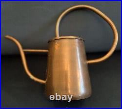 Rare Vintage English Arts & Crafts Heavy Hammered Copper Cylinder Watering Can