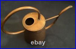 Rare Vintage English Arts & Crafts Heavy Hammered Copper Cylinder Watering Can