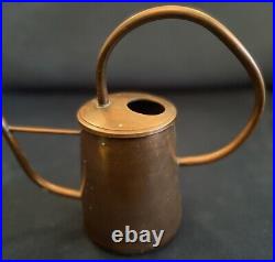 Rare Vintage English Arts & Crafts Heavy Hammered Copper Cylinder Watering Can