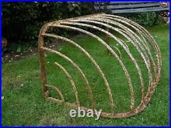 Reclaimed Antique Vintage Equine Hay Rack Iron Horse Hay Feeder Planter #2
