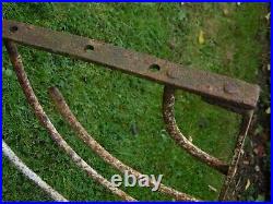 Reclaimed Antique Vintage Equine Hay Rack Iron Horse Hay Feeder Planter #2