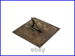 Reclaimed English Brass Garden Sundial Vintage Decorative Garden Furniture